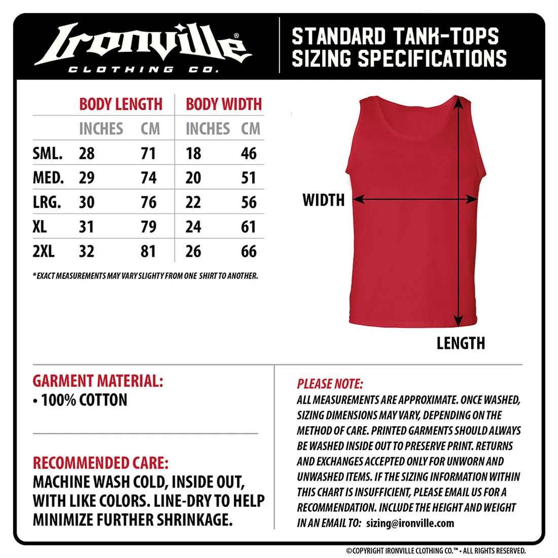Ironville GYM PITBULL Standard Cut Gym Tank Top