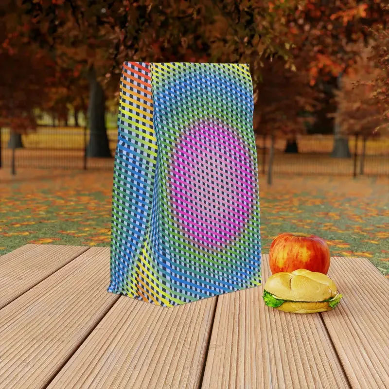 Jazz Up Lunch with Colorful Geometric Pattern Lunch Bag