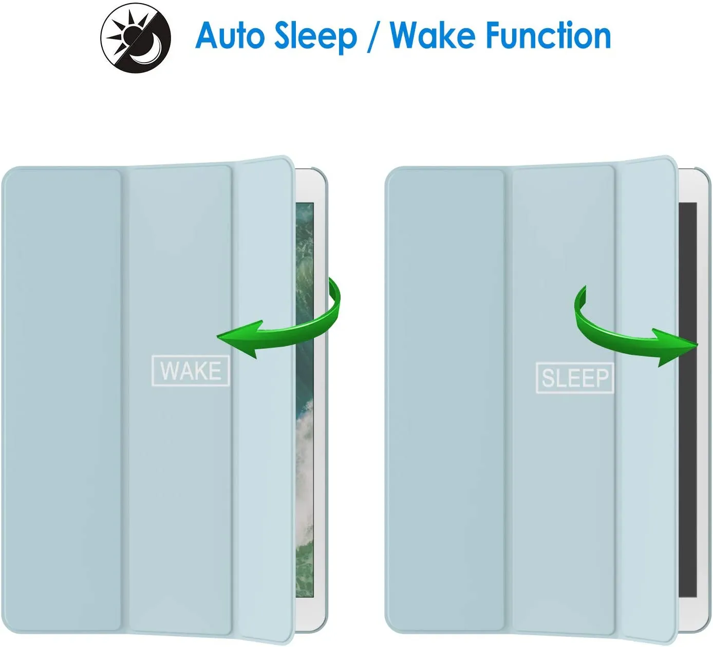 JETech Case for iPad Air 3 (10.5-inch 2019, 3rd Generation) and iPad Pro 10.5, Auto Wake/Sleep (Light Blue) Fit iPad Models: A1701/A1709/A2152/A2123/A2153