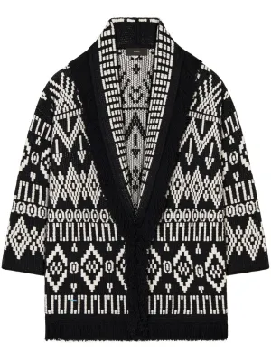 Jungle beat wool blend cardigan