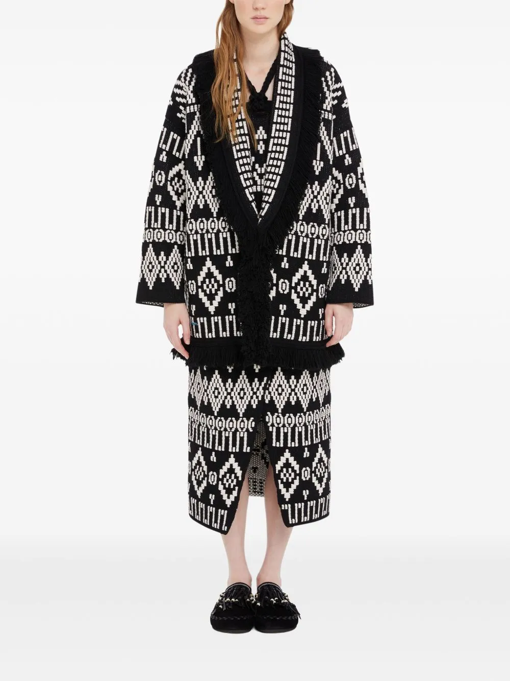 Jungle beat wool blend cardigan