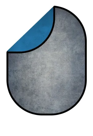 Kate Abstract Gray Green/Abstract Royal Blue Collapsible Backdrop Photography 5X6.5ft(1.5x2m)