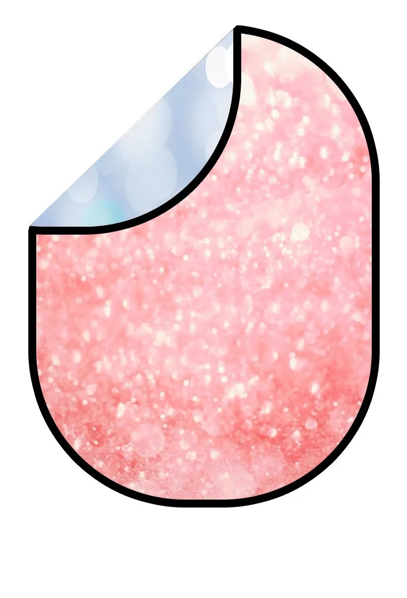 Kate Pink Sequins Bokeh/ Blue Sequins Bokeh Collapsible Backdrop Photography 5X6.5ft(1.5x2m)