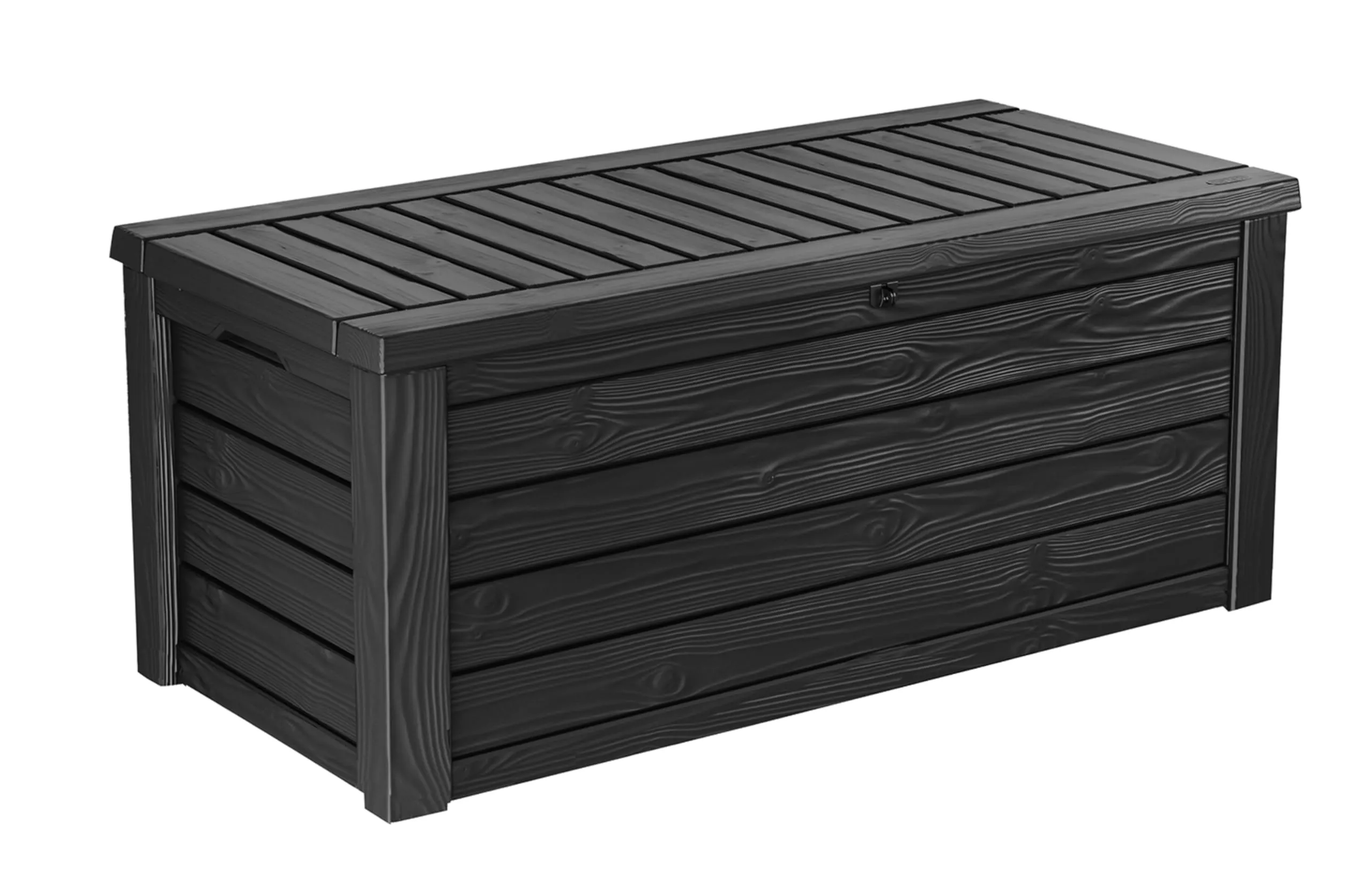 Keter Outdoor Storage Deck Box 150 Gallon Resin Patio Bin & Bench