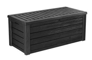 Keter Outdoor Storage Deck Box 150 Gallon Resin Patio Bin & Bench