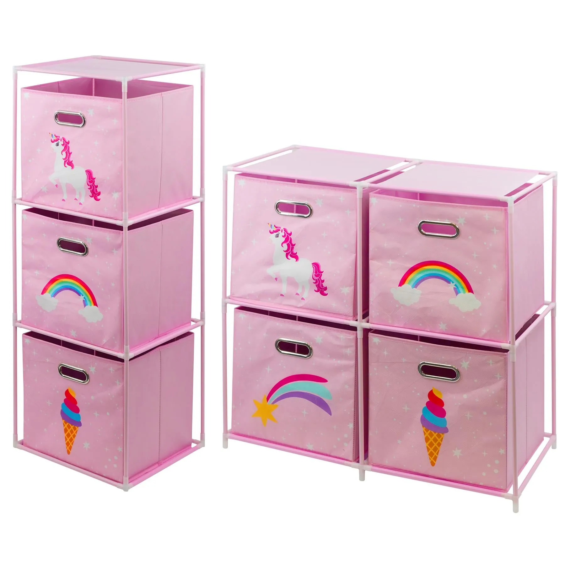 Kids Unicorn Design Storage Cubes