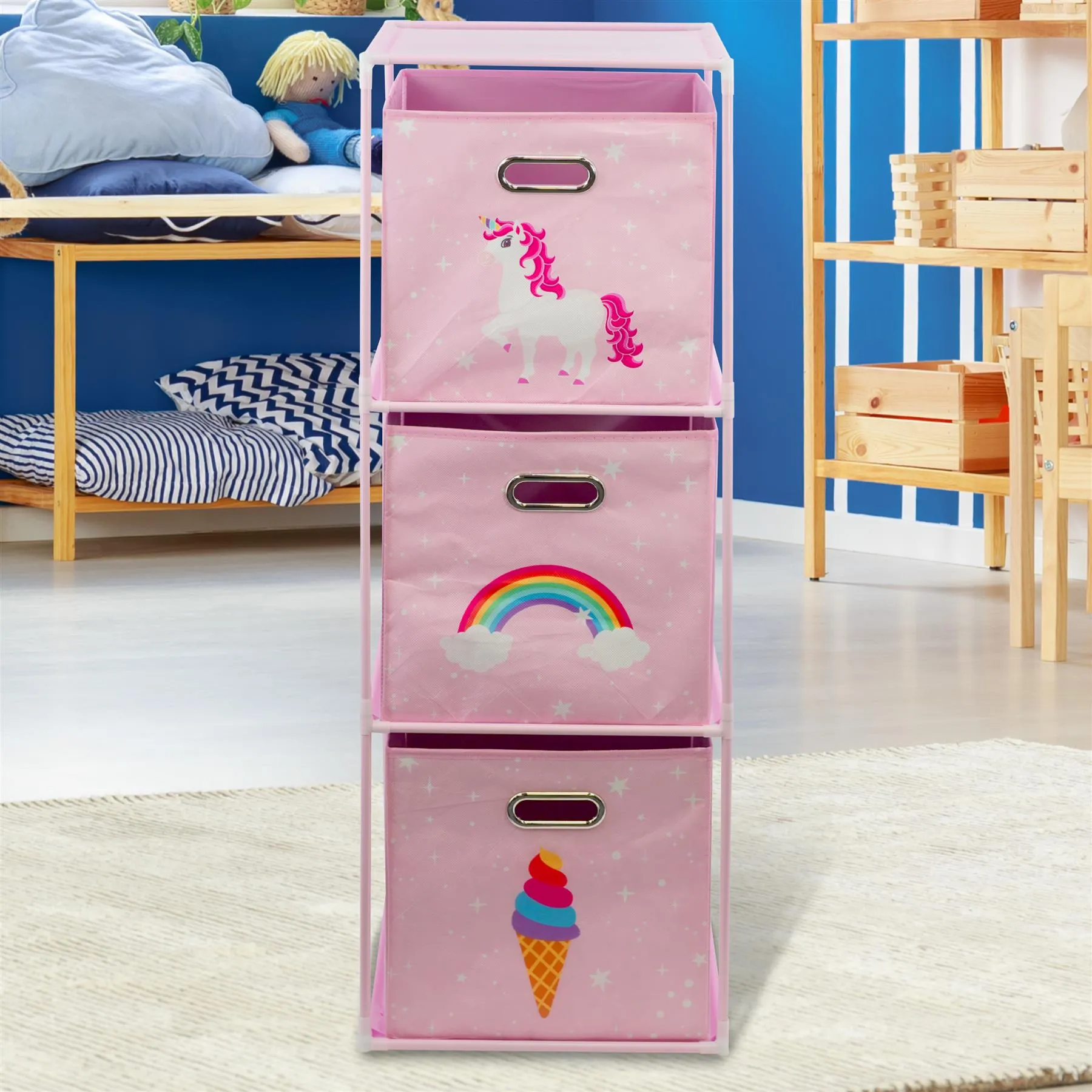 Kids Unicorn Design Storage Cubes
