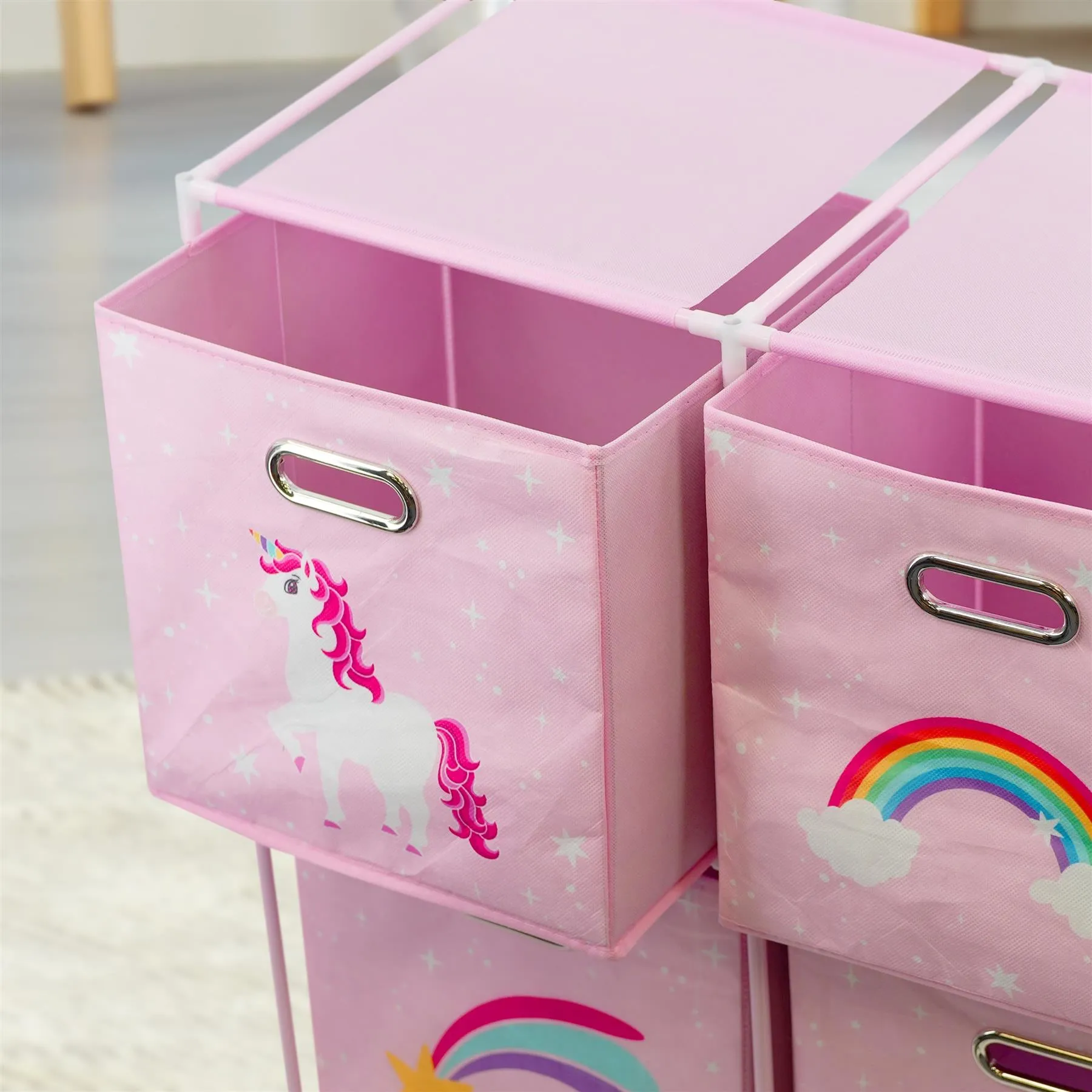 Kids Unicorn Design Storage Cubes
