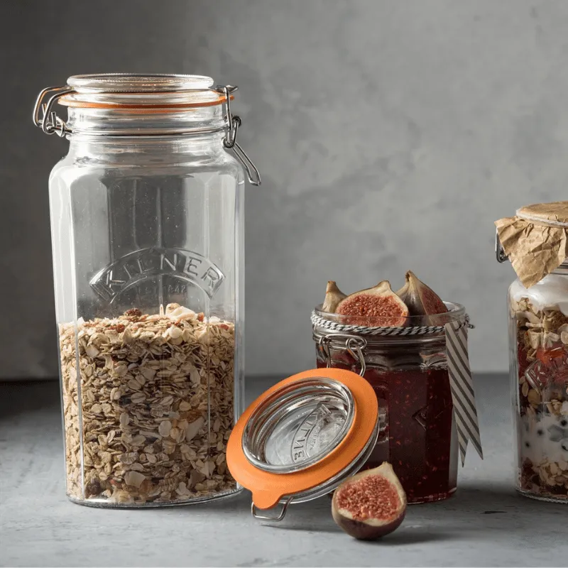 Kilner Facetted Clip Top Jar 1.8 Litre KL0025735
