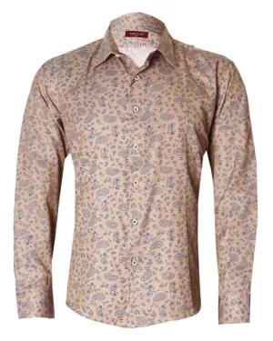 Kriter Brown Buttoned Patterned Shirt