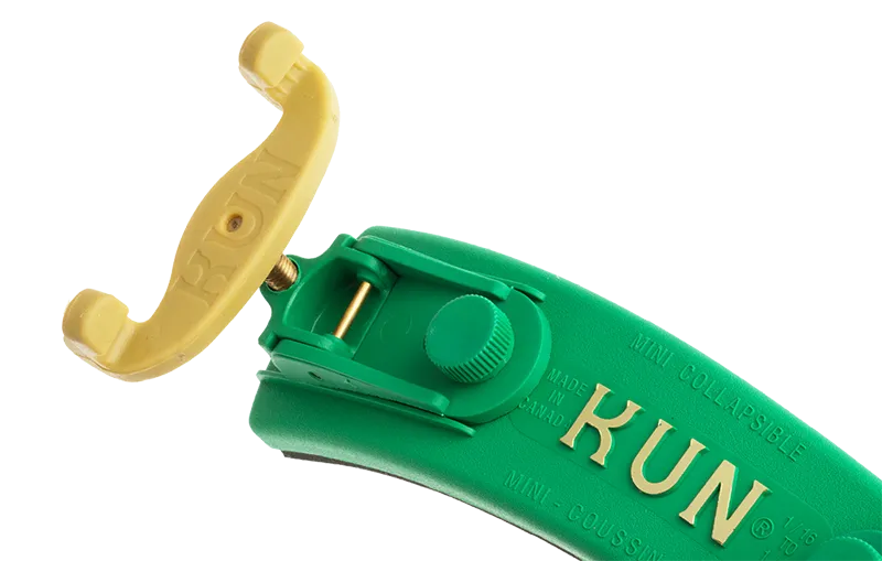 Kun Collapsible Shoulder Rest Violin 1/16-1/4 Green