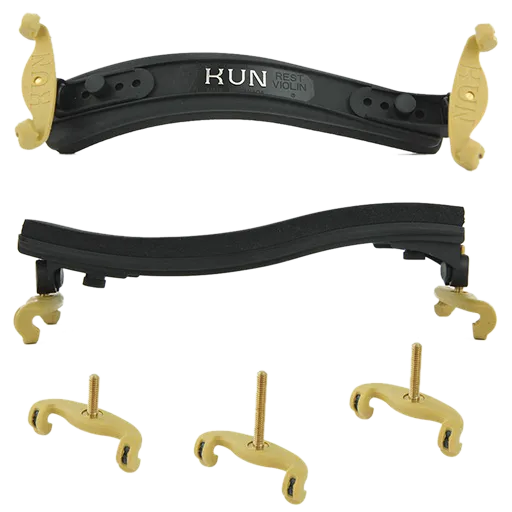 Kun Collapsible Shoulder Rest Violin 4/4 Black