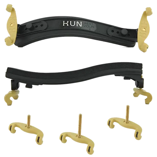 Kun Collapsible Shoulder Rest Violin 4/4 Black