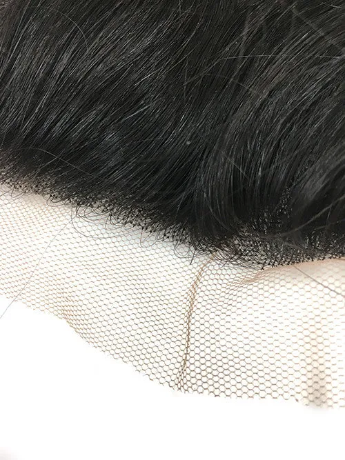 Lace Front Closure 4x4" with Yaki Straight Hair 16"