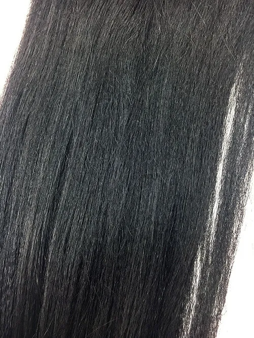 Lace Front Closure 4x4" with Yaki Straight Hair 16"