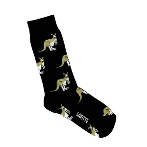 Lafitte Kangaroo Socks - Black & Emerald