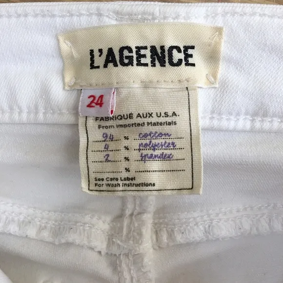 L'AGENCE Marguerite Skinny Jeans Sz 24