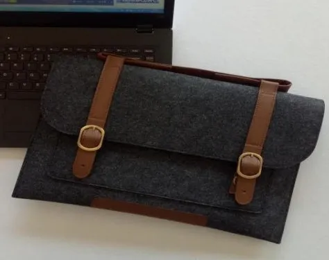 Laptop bag, pocket makeup bag