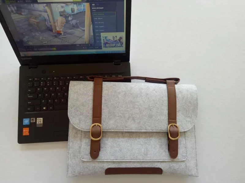 Laptop bag, pocket makeup bag