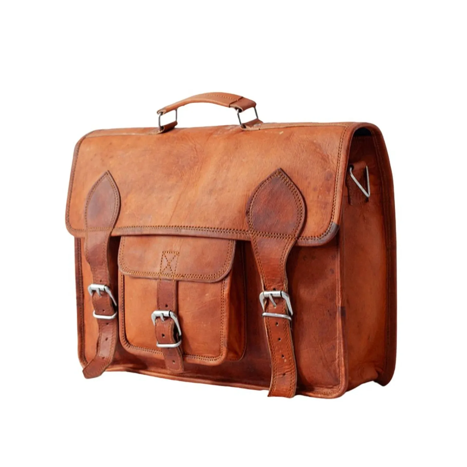 Laptop leather bag, Leather Satchel