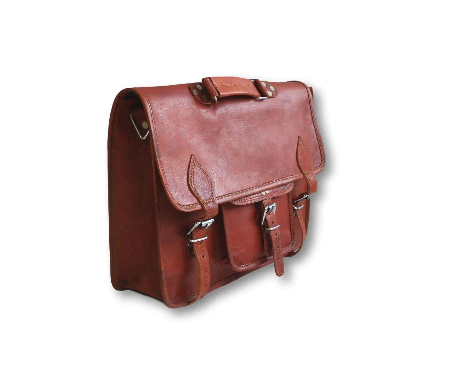 Laptop leather bag, Leather Satchel