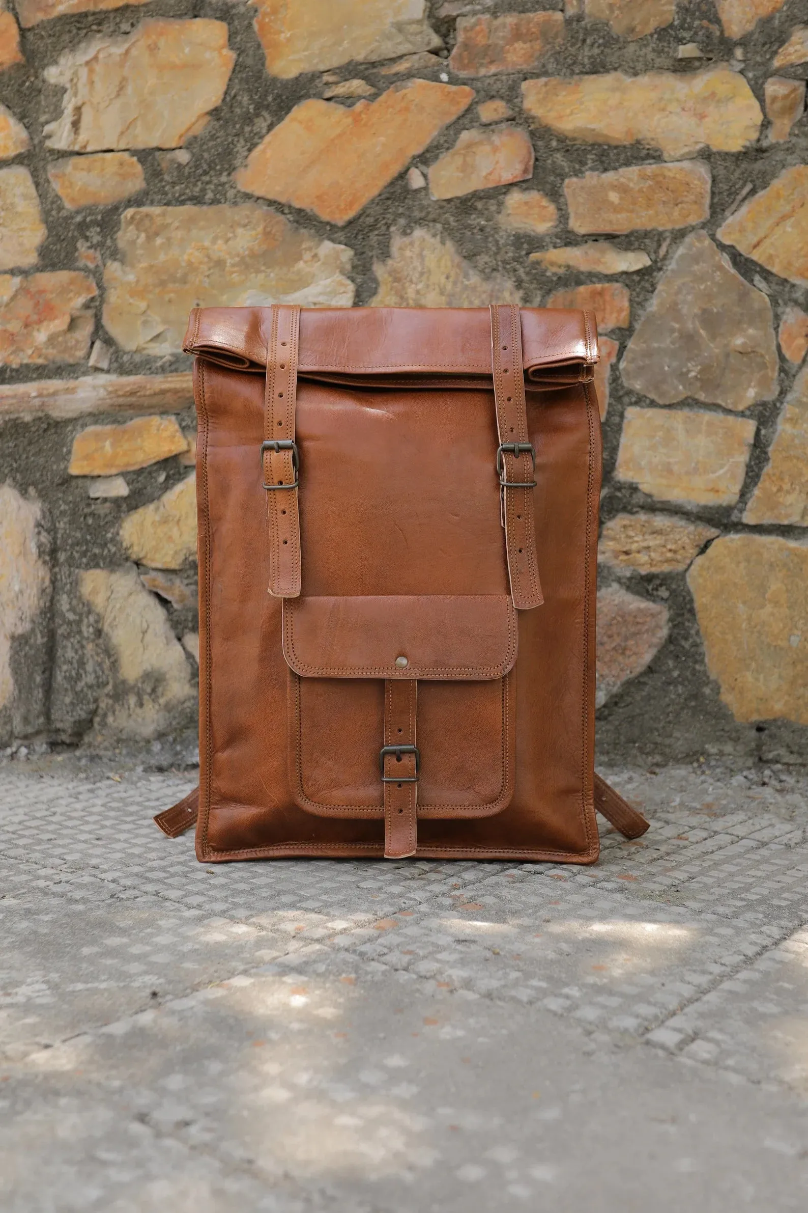 Leather Backpack, Brown Leather Backpack