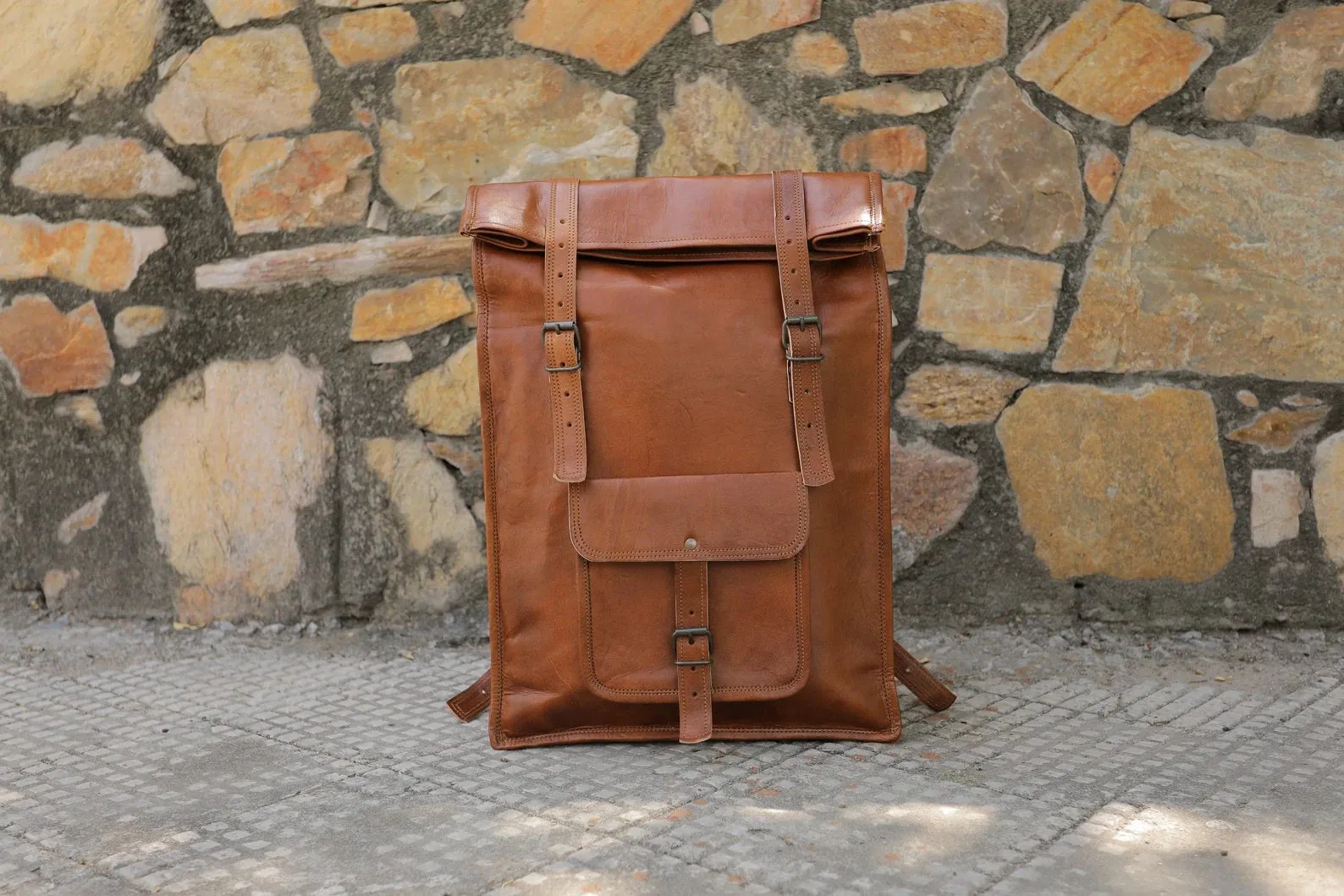 Leather Backpack, Brown Leather Backpack