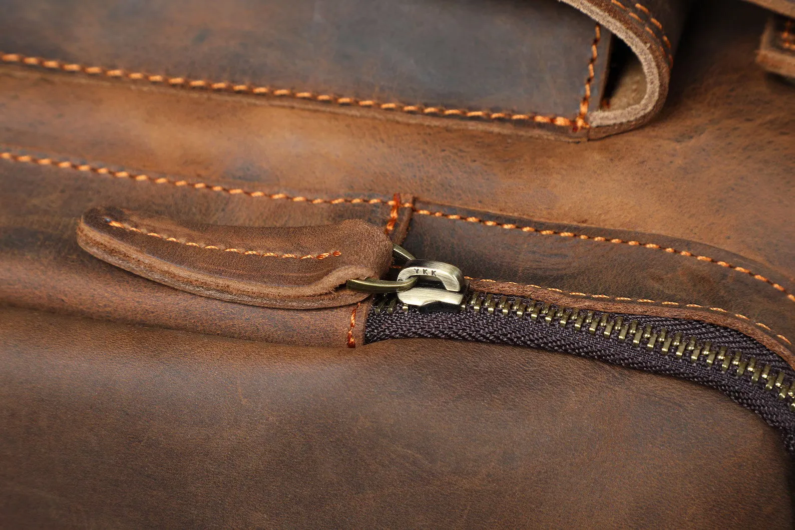 Leather Backpack Leather Travel Knapsack