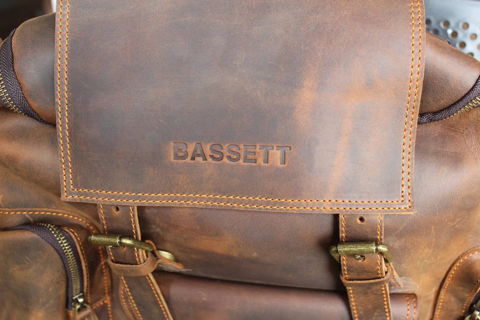 Leather Backpack Leather Travel Knapsack