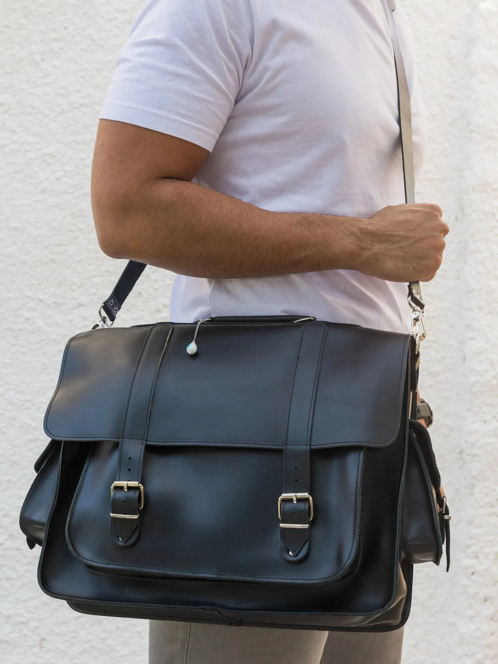 Leather Briefcase, Leather Messenger Bag