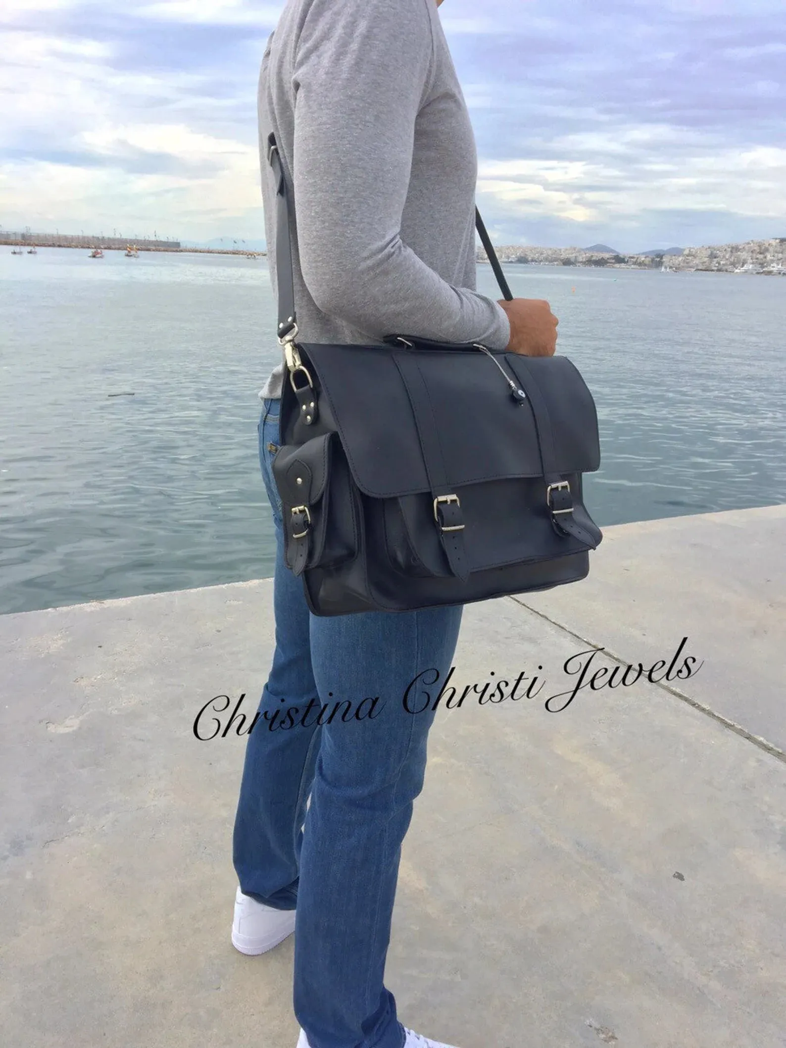 Leather Briefcase, Leather Messenger Bag