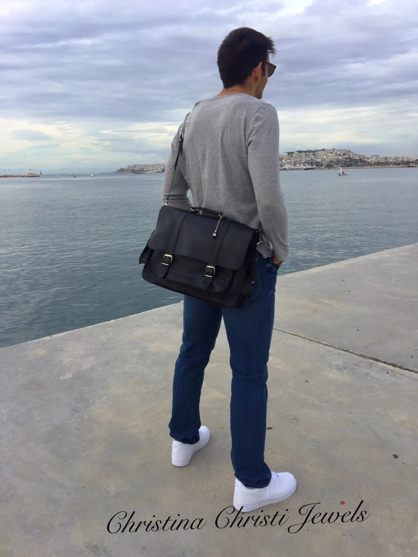 Leather Briefcase, Leather Messenger Bag