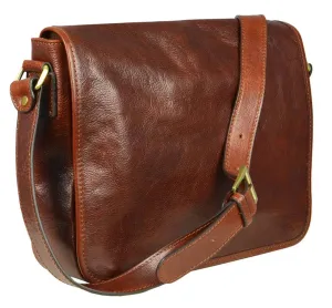 Leather Messenger Bag, Travel Bag