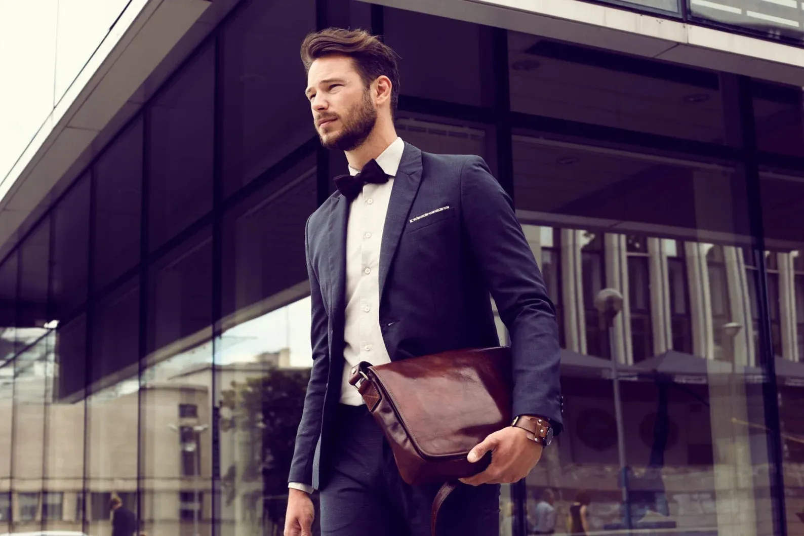 Leather Messenger Bag, Travel Bag