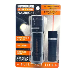 Led Laser Pointer Flashlight w/ Soft Touch Coating