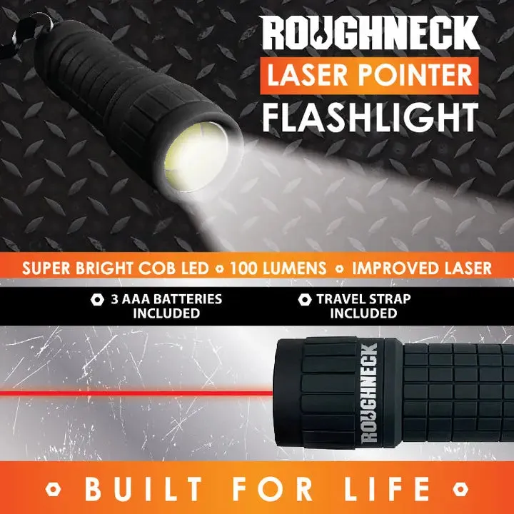 Led Laser Pointer Flashlight w/ Soft Touch Coating