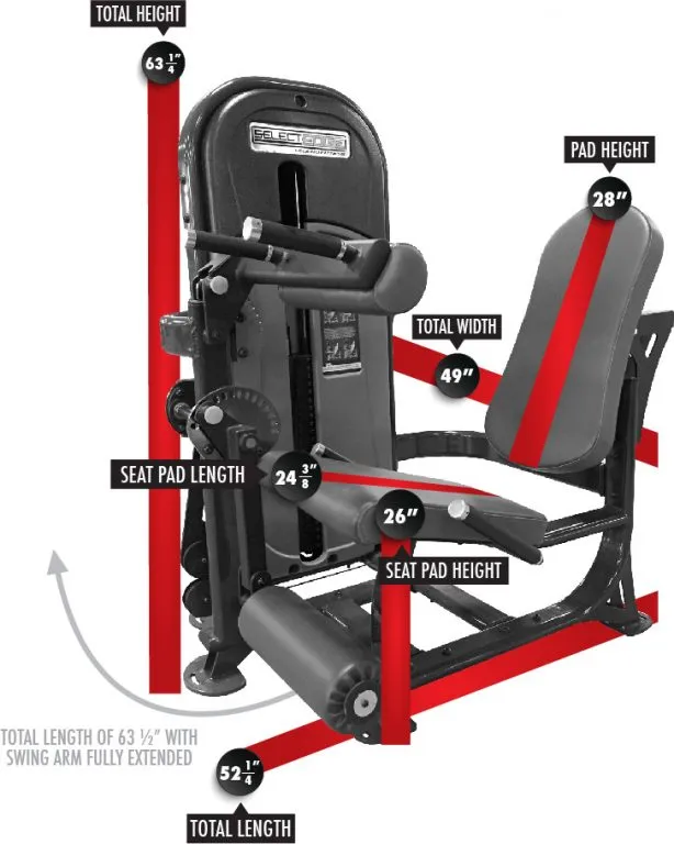 Legend Fitness Slecetedge Leg Extension/Leg Curl Combo - 1125