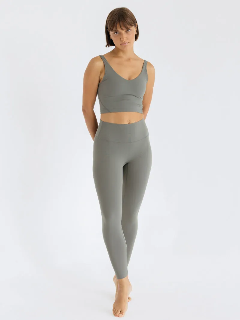 Legginsy do jogi 7/8, Oneness, ease™, Dark Sage