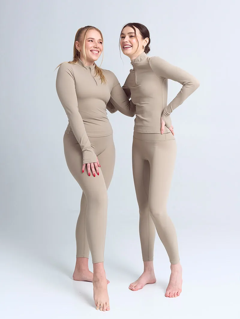 Legginsy do jogi 7/8, Oneness, ease™, Sand