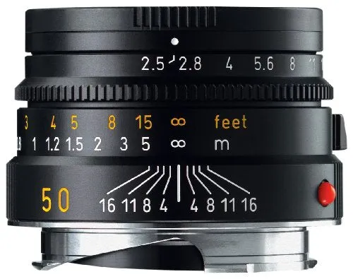 Leica Summarit-M 50mm / f2.5 Manual Focus (6 Bit Coded) for M System Black