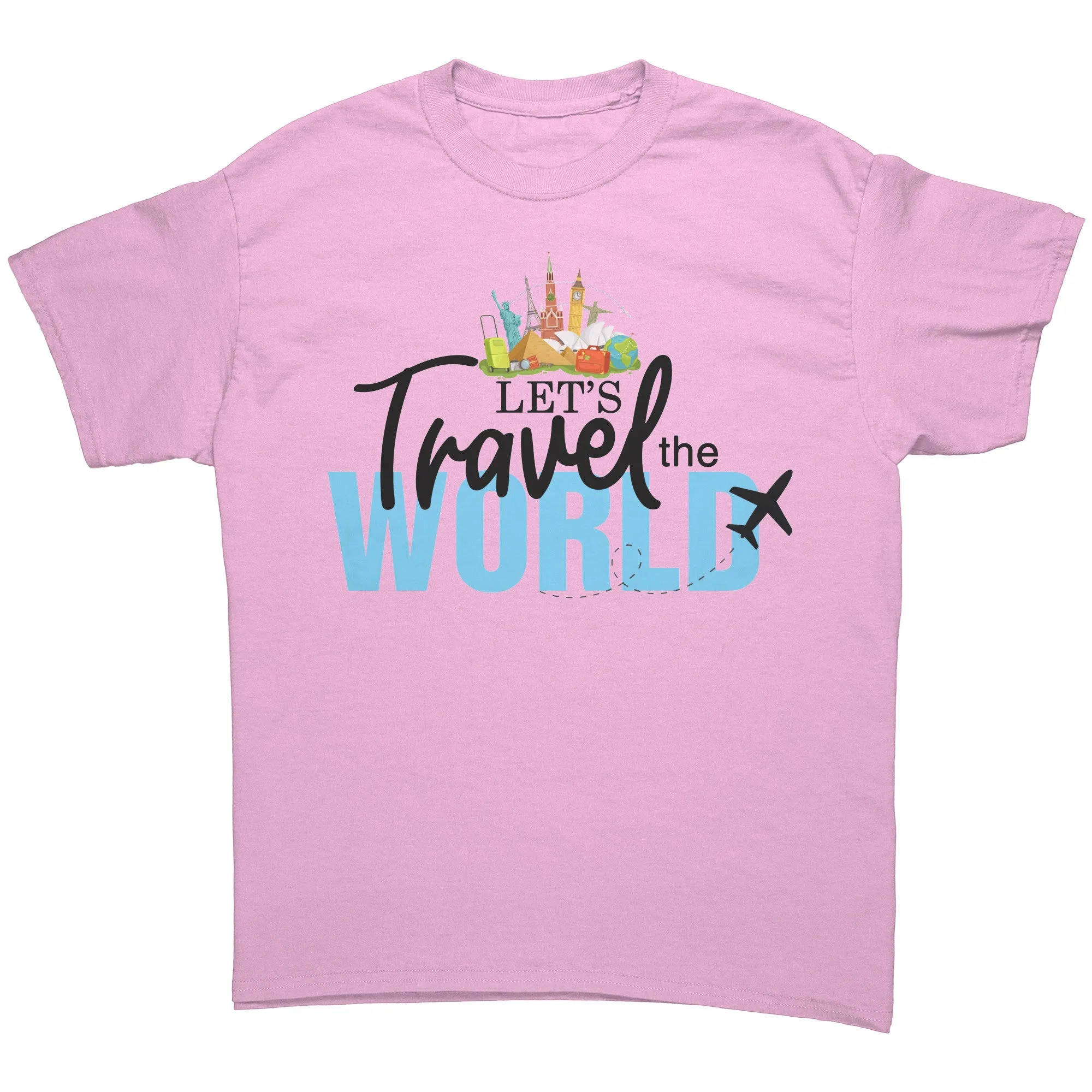 Lets Travel the World Shirt, Travel Shirt, Gift for Traveler Shirt, Vacation Shirt, Adventure Shirt, World Traveler Tshirt, Souvenir Shirt