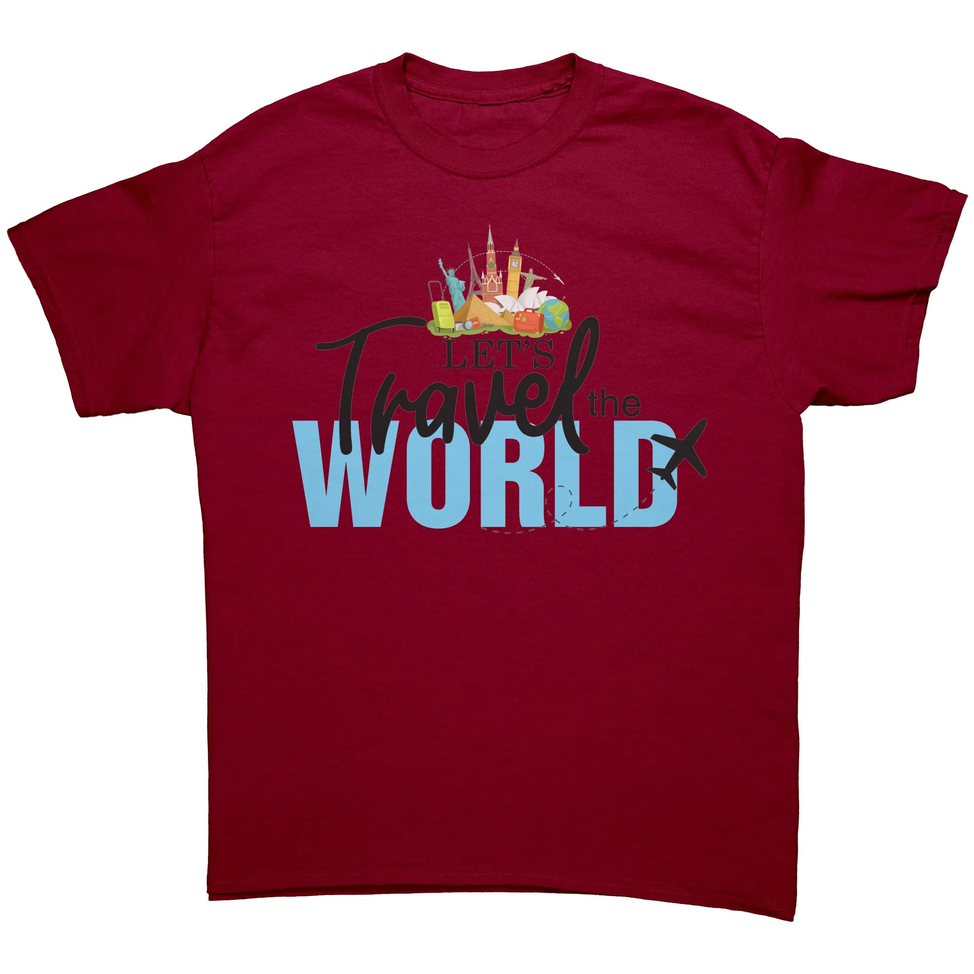 Lets Travel the World Shirt, Travel Shirt, Gift for Traveler Shirt, Vacation Shirt, Adventure Shirt, World Traveler Tshirt, Souvenir Shirt