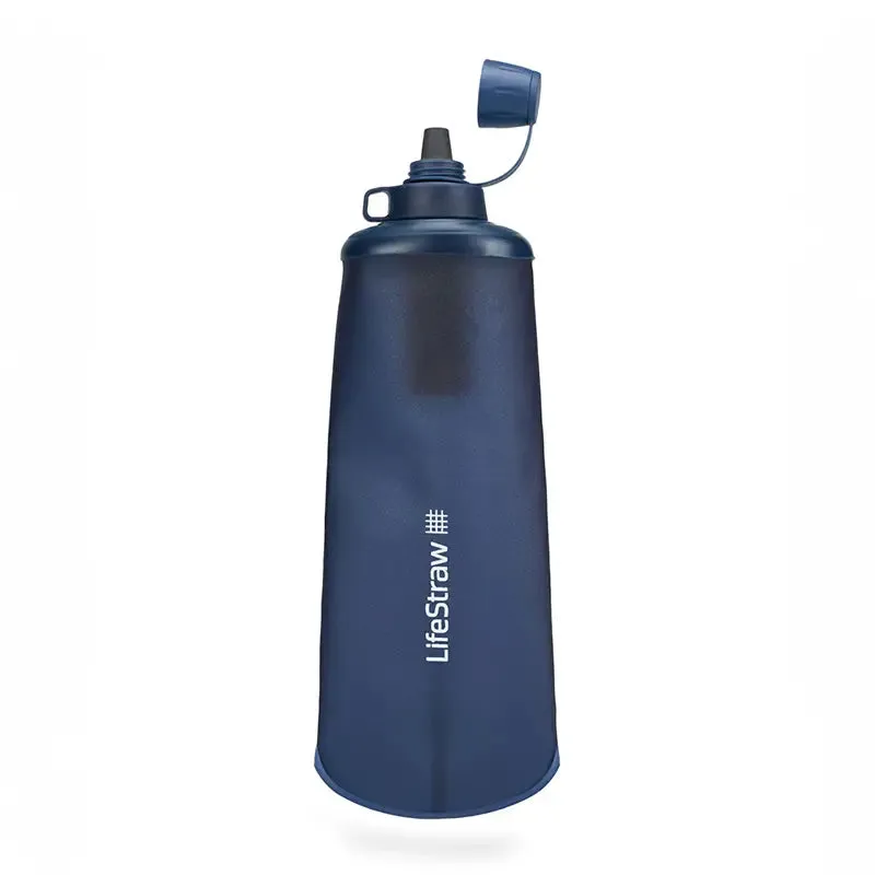 LifeStraw Peak Series Collapsible Squeeze 1L Bottle with Filter