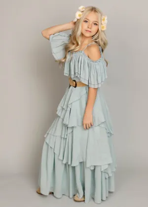 Litta Dress in Pale Blue