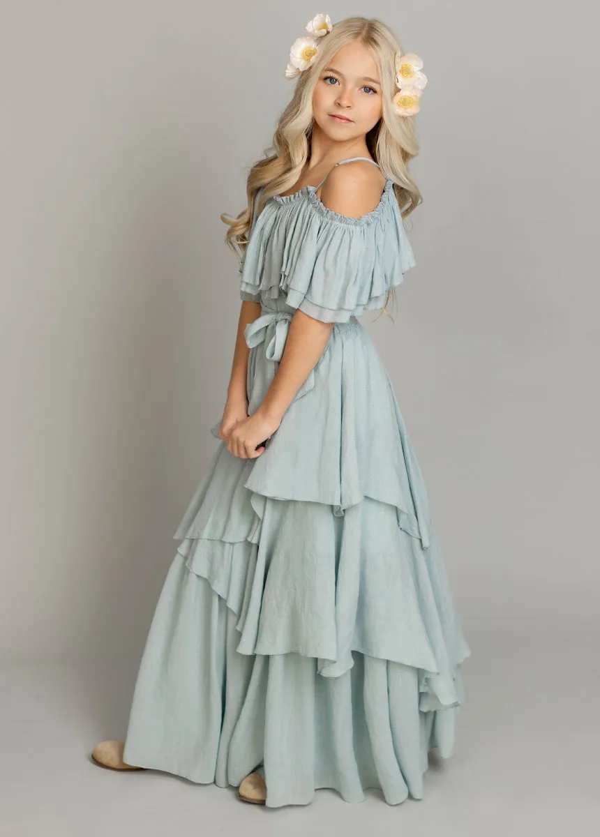 Litta Dress in Pale Blue