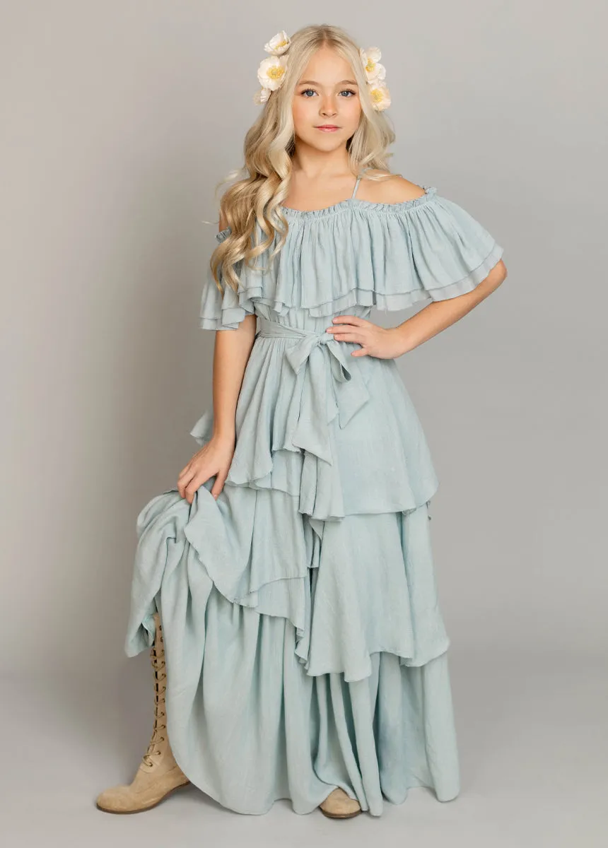 Litta Dress in Pale Blue