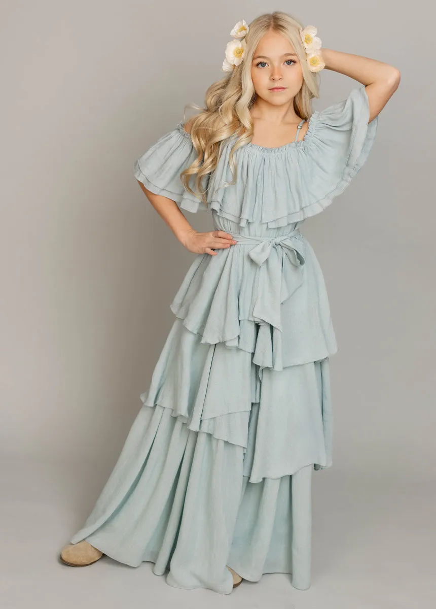 Litta Dress in Pale Blue