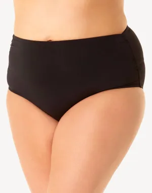 Live In Colour Plus Size Convertible Shirred Bikini Bottom