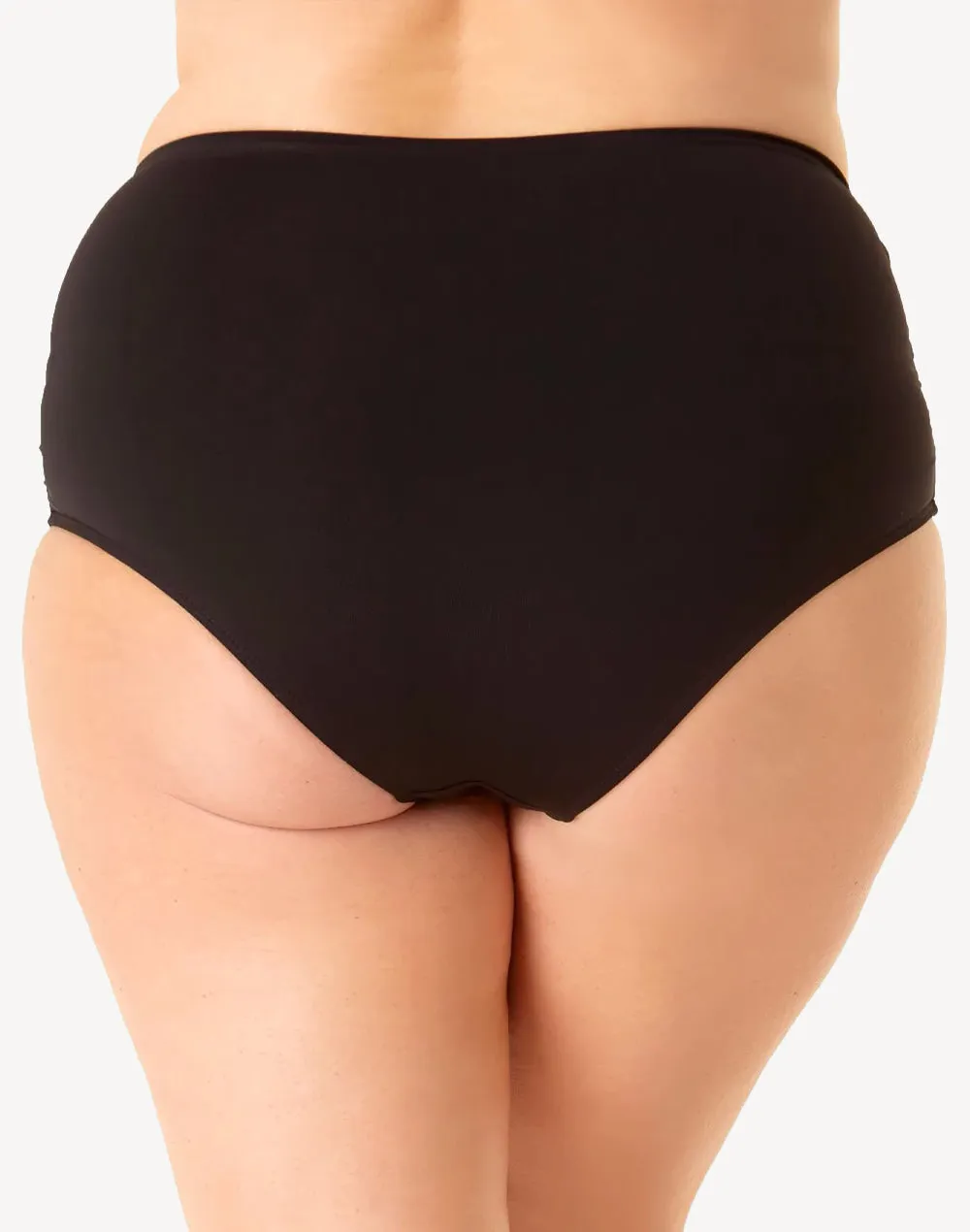 Live In Colour Plus Size Convertible Shirred Bikini Bottom