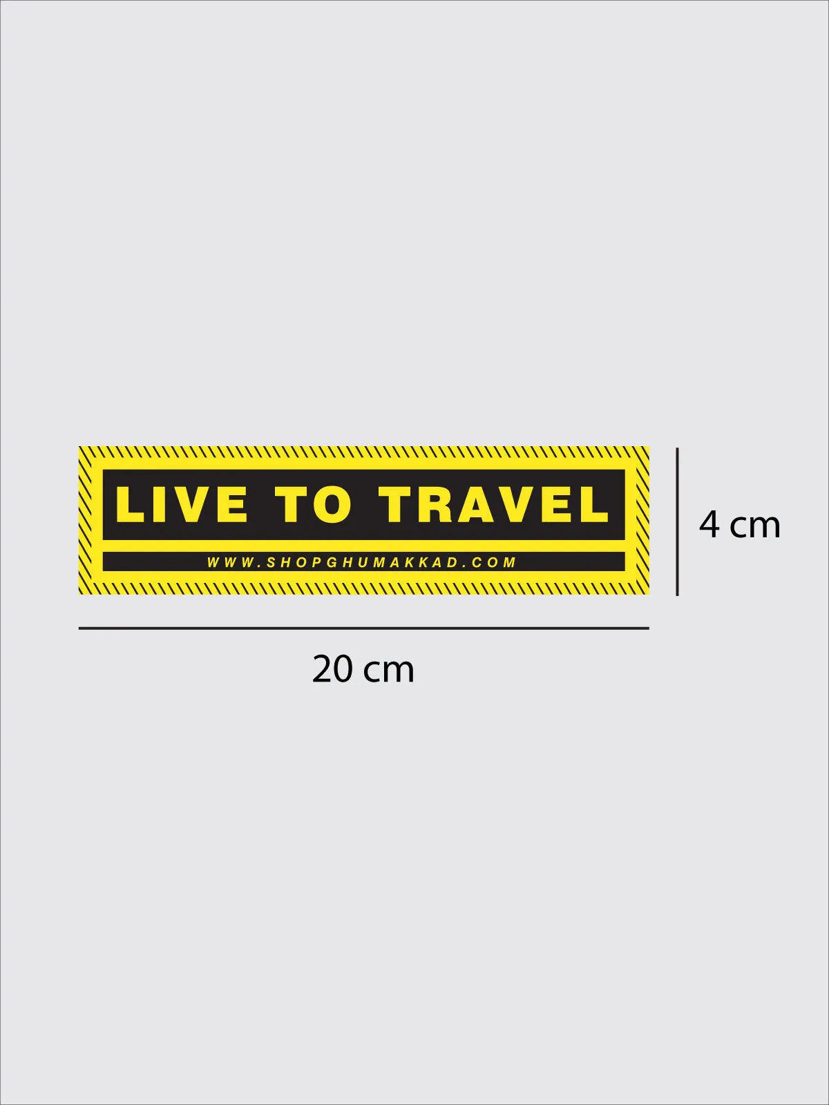 Live To Travel | Laptop / Car Sticker